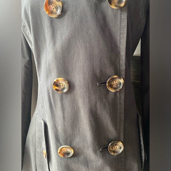 Banana Republic Belted grey trench coat size medium - Picture 2 of 10